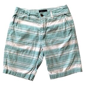 Aeropostale Men’s Blue & White Striped Shorts Size 30 Casual Style